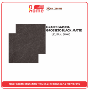 GRANIT GARUDA GROSSETO BLACK G66189 60 × 60 MATTE